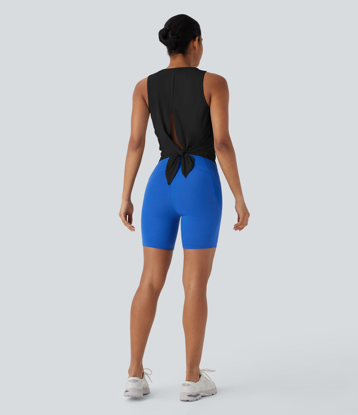 Tie Back Cool Touch Running Tank Top-UPF50+