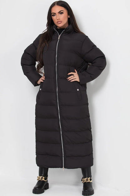 Maxi Puffer Coat Black
