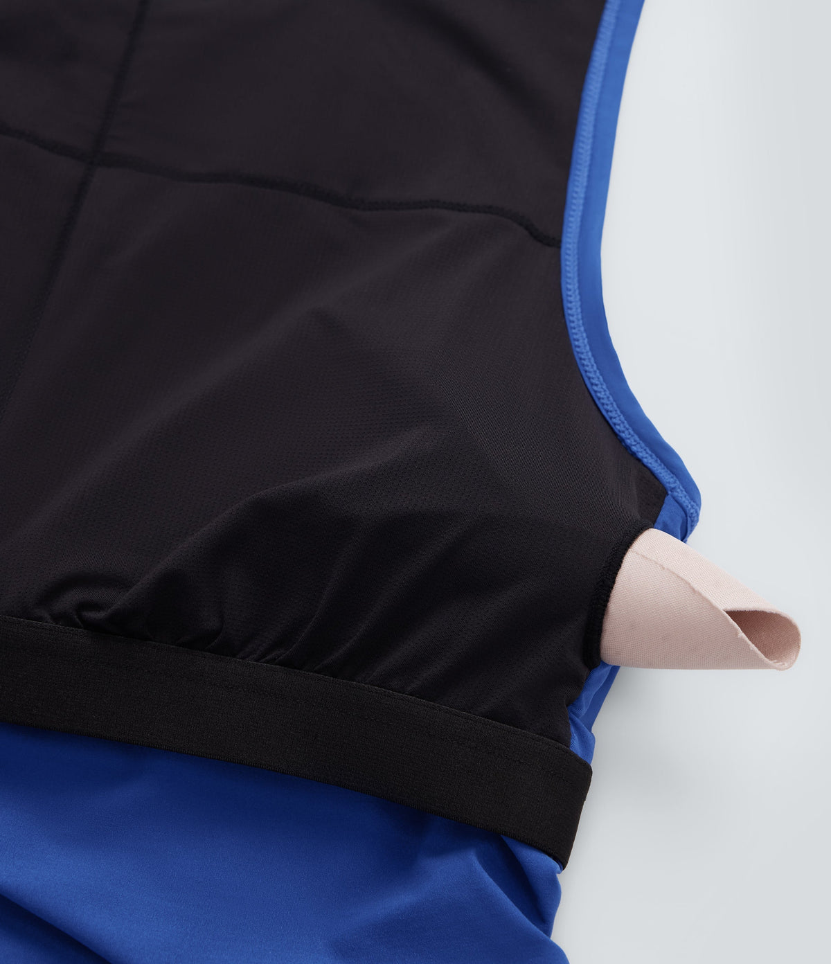 Round-Neck Racerback Ruched Built-in Bra Cool Touch Yoga Tank Top