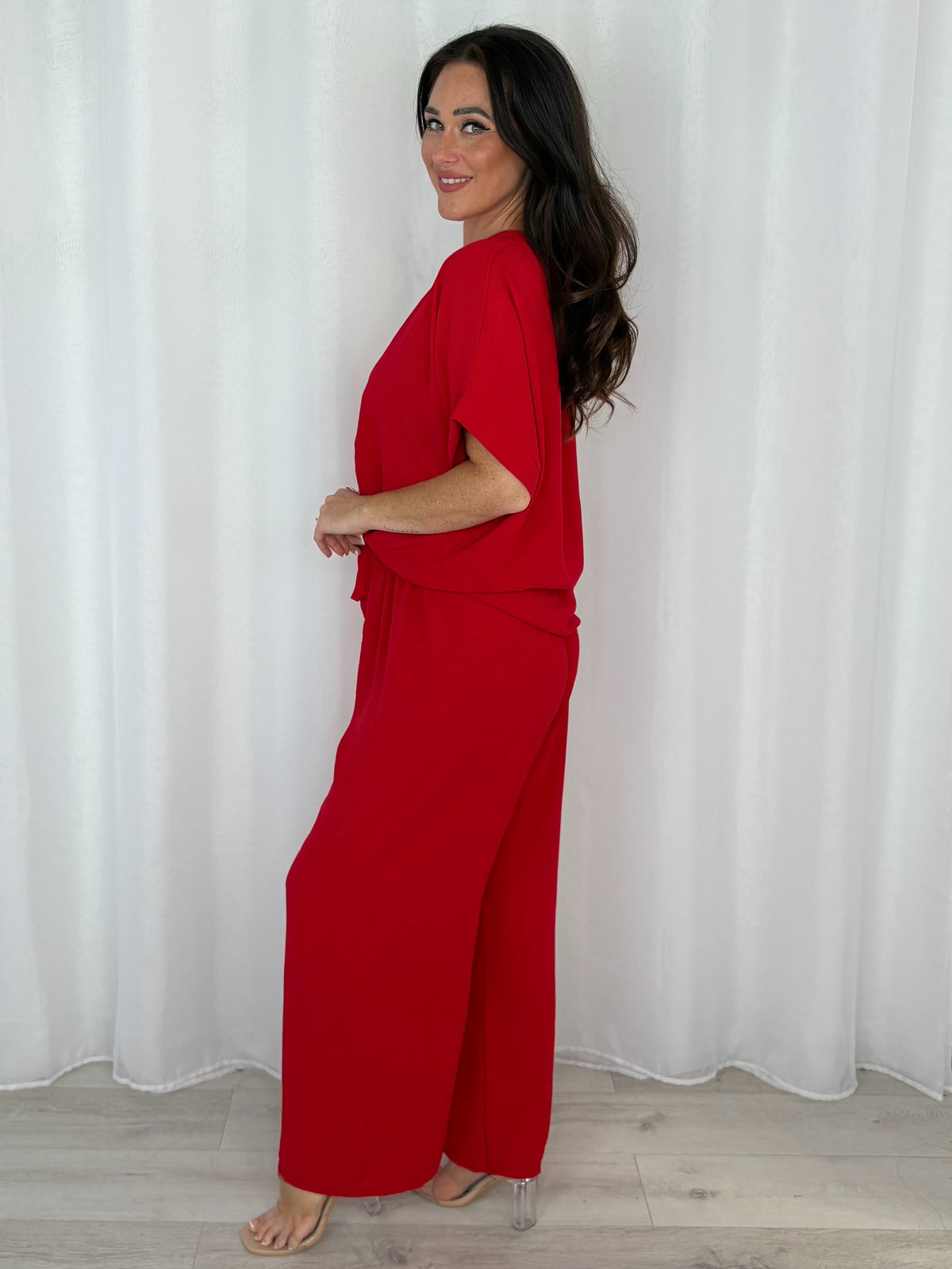 Tie Up Button Down Top And Trouser Co-Ord (5 Colours)
