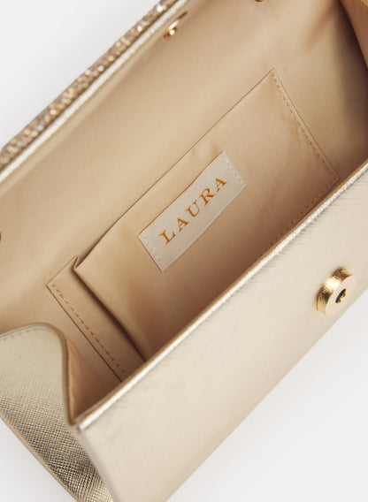 Crystal & Metallic Clutch