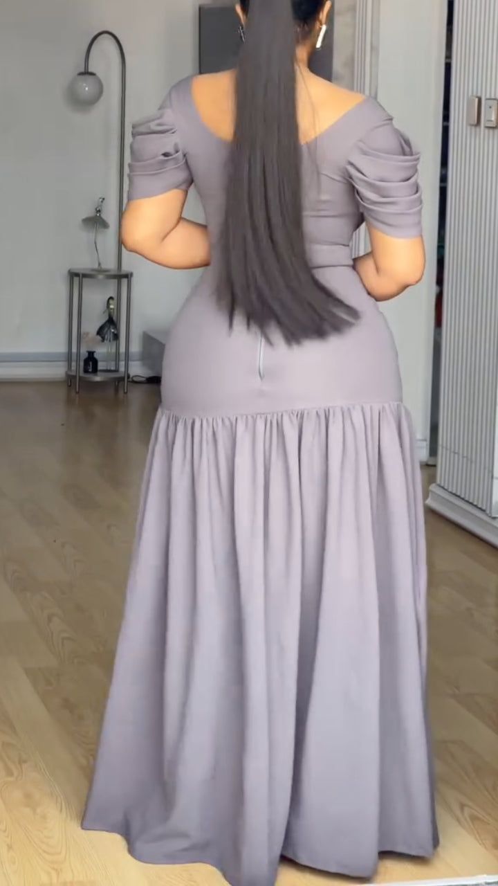 Women's Off-shoulder Fishtail Dress