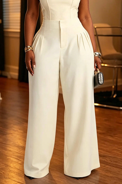 Women's Commuter Simple Wide Leg Pants