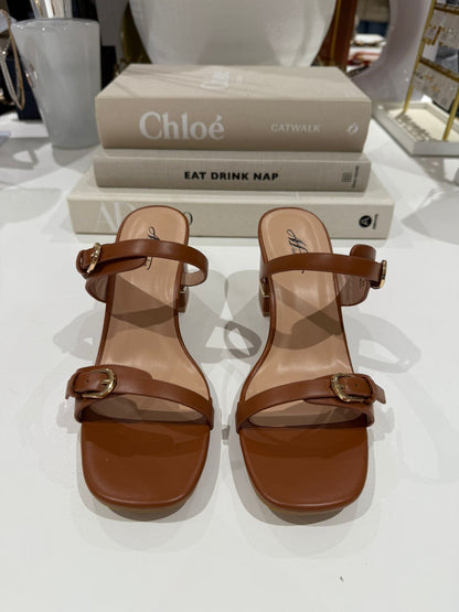 Double Buckle Strap Block Heel (4 Colours)