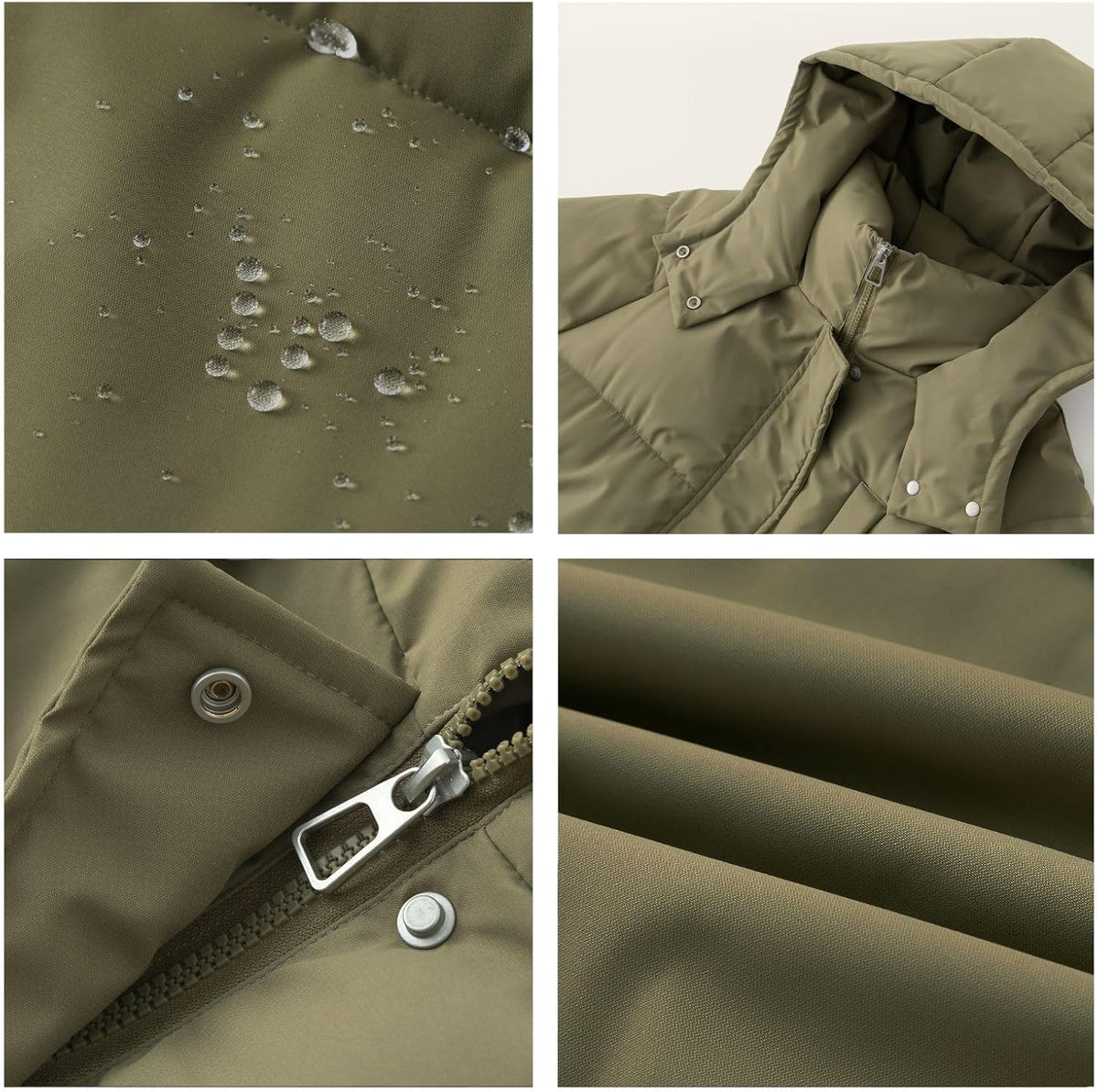 Long Puffer Jacket for Women,2024 Thickened Winter Coat Hooded with Deep Pockets, Ladies Warm Winter Jacket