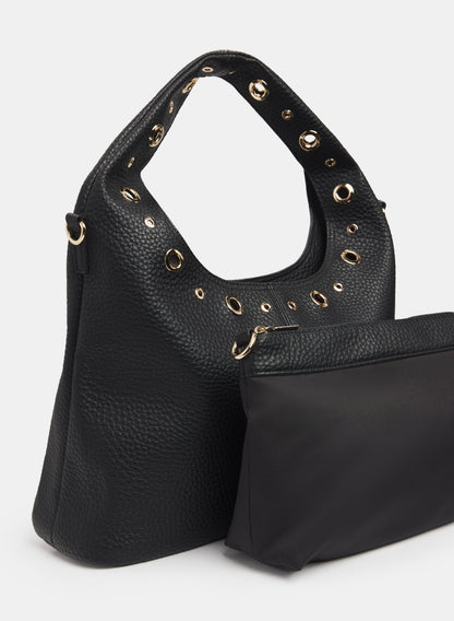Grommet Embellished Bag