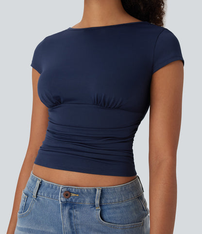Ruched Skinny Top
