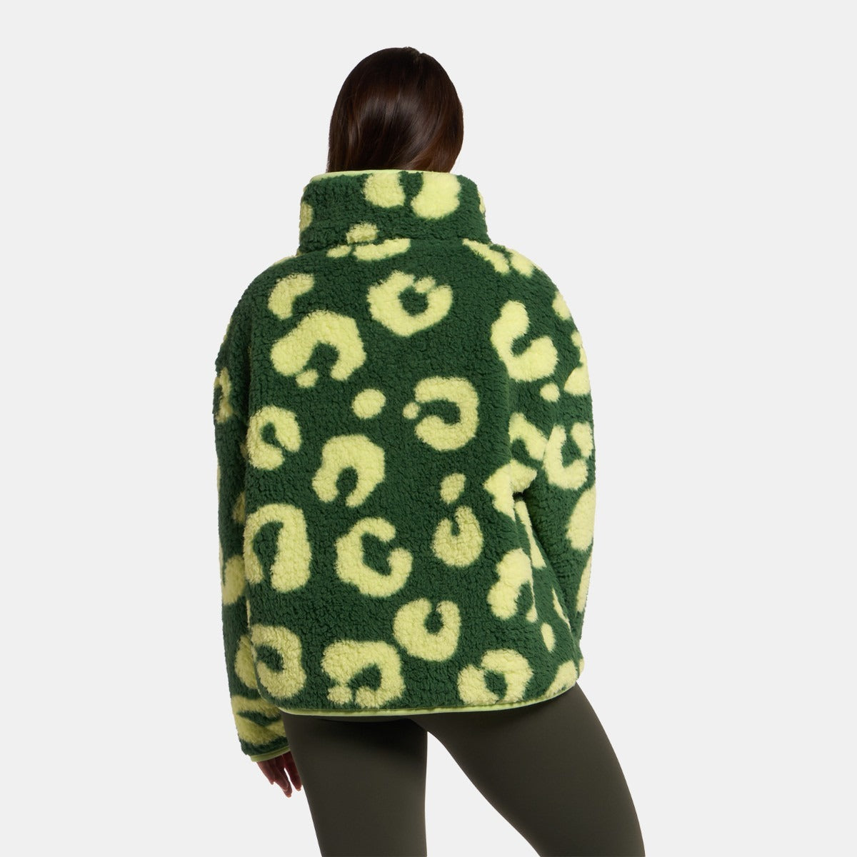 OHS Zip Fleece Soft Warm Cosy Outdoor Teddy Sherpa Long Cuff Sleeve Relaxed Fit Pull Over Hoodie Jacket Coat for Adults Kids