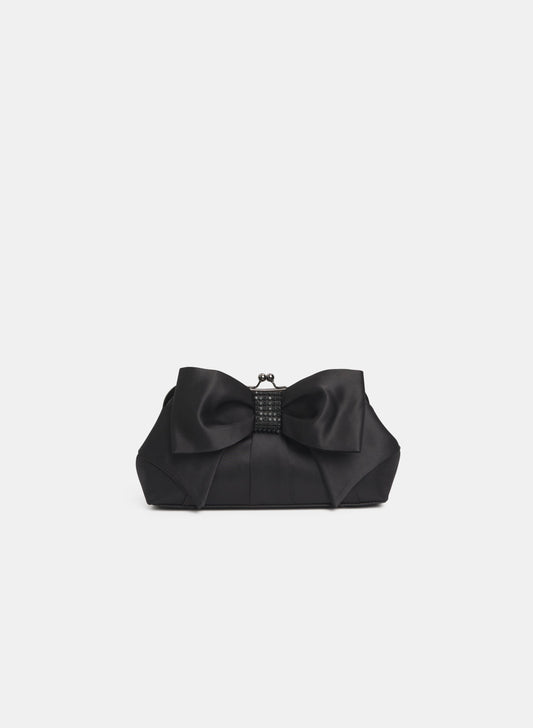 Satin Bow Clutch