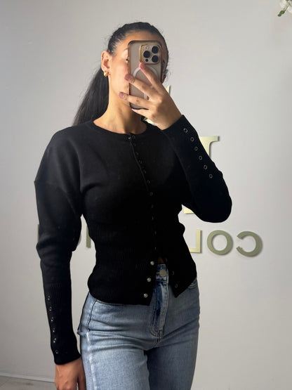 Soft Knit Button Up Ribbed Bottom Cardigan (5 Colours)