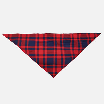 "Family Christmas 2025" Letter Printed Red and Blue Plaid Christmas Matching Pajamas