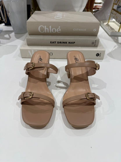 Double Buckle Strap Block Heel (4 Colours)