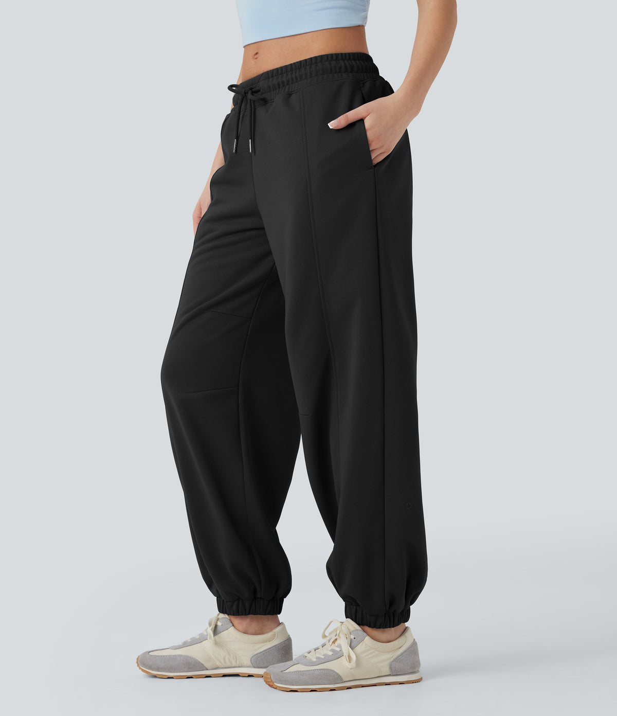 Low Rise Drawstring Casual Joggers with Pockets