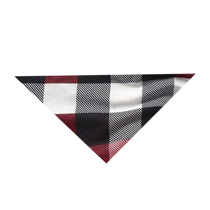 "2025 FNMILY Christmas " White and Red Text Printed Pattern - Black Top with Red&Black&White Plaid Sleeves - Family Matching Pajamas