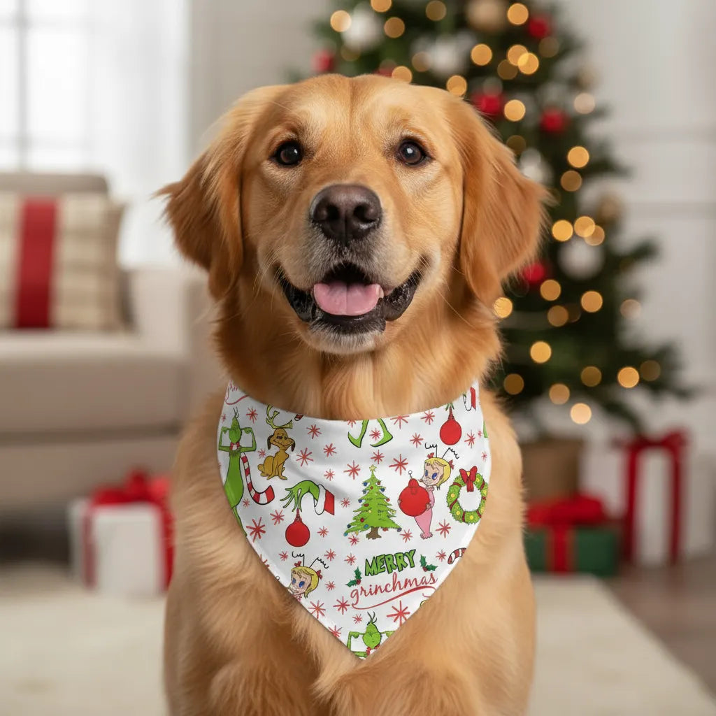 Family Christmas White Pajamas Set With Cartoon Pattern Print