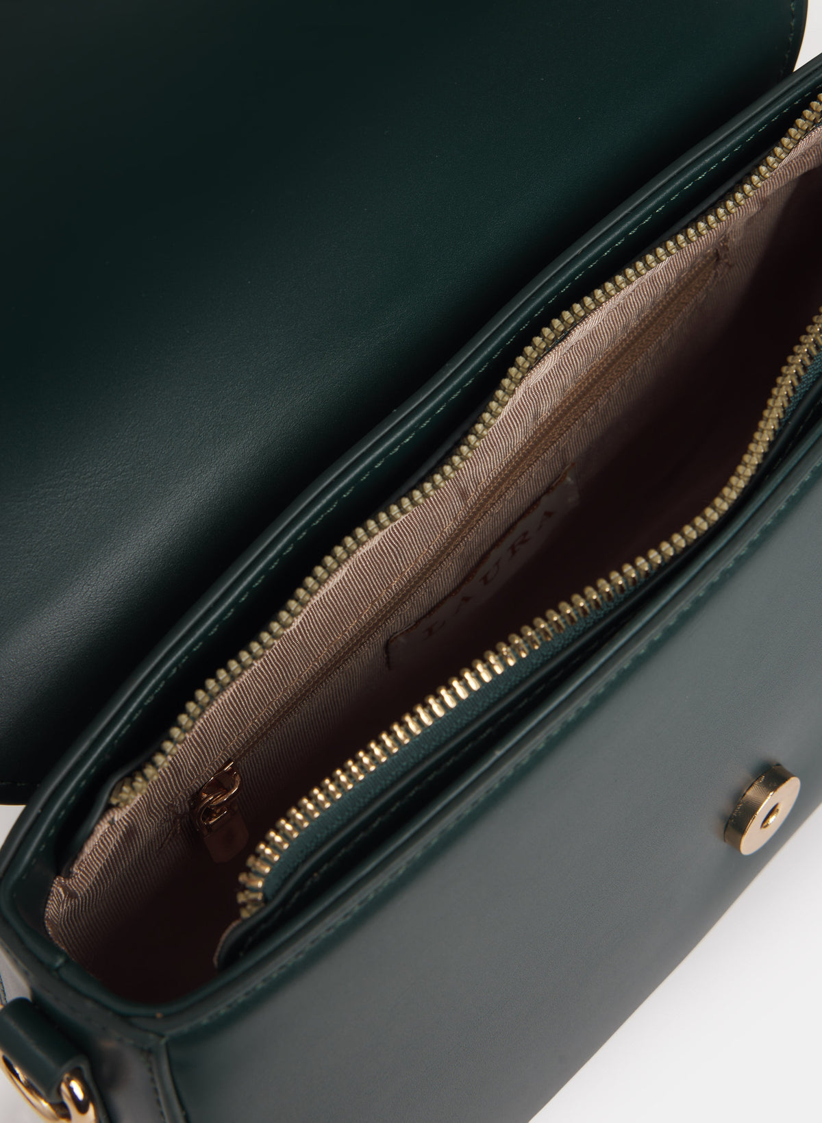 Vegan Leather Saddle Handbag