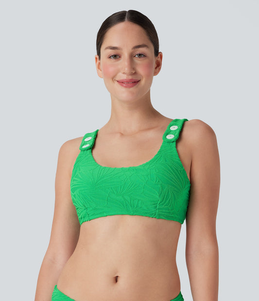 Texture Bikini Top Swimsuit