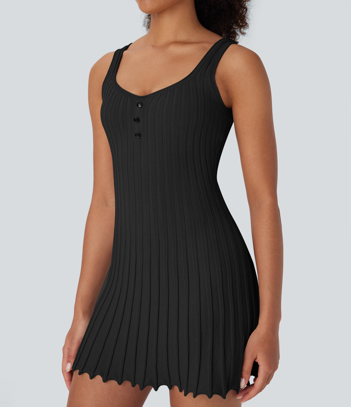 Mini Casual Sweater Tank Dress