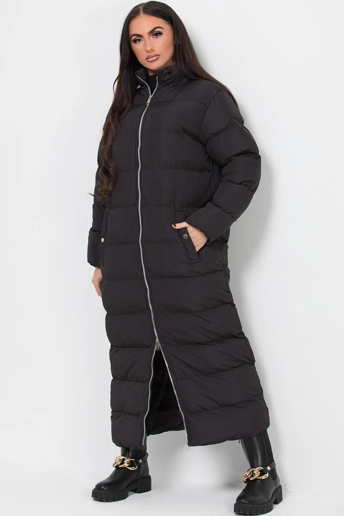 Maxi Puffer Coat Black