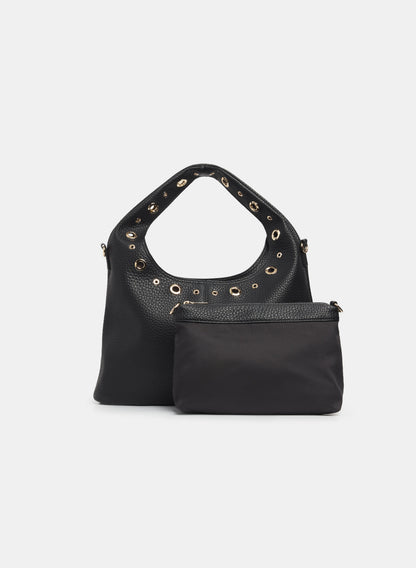 Grommet Embellished Bag