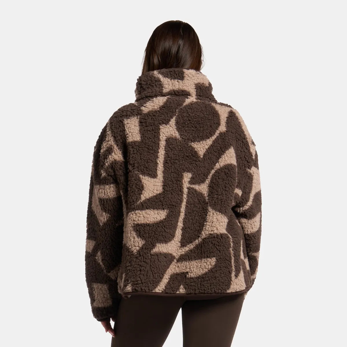 OHS Zip Fleece Soft Warm Cosy Outdoor Teddy Sherpa Long Cuff Sleeve Relaxed Fit Pull Over Hoodie Jacket Coat for Adults Kids
