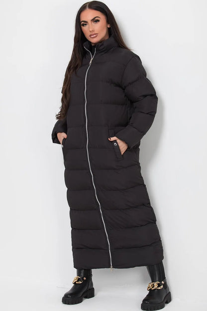 Maxi Puffer Coat Black