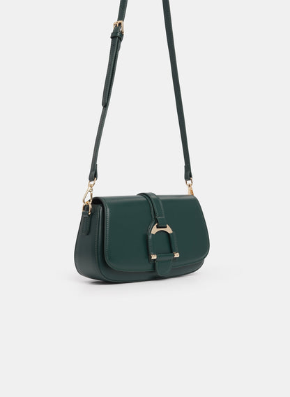 Vegan Leather Saddle Handbag