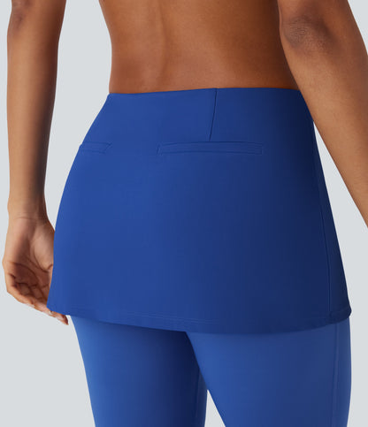 Mid Rise 2-in-1 Cool Touch Yoga Bootcut Pants