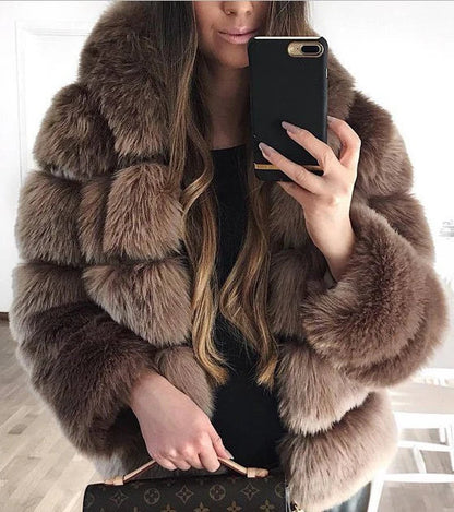 Manteau Glamour En Fourrure
