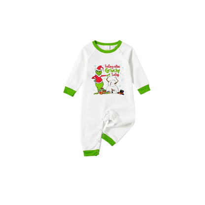 Holiday Family Christmas Pajamas Set With Playful Xmas Character Pattern Design