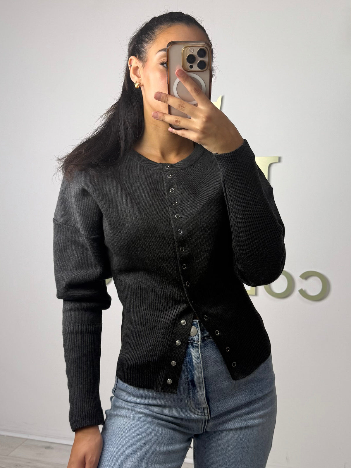 Soft Knit Button Up Ribbed Bottom Cardigan (5 Colours)