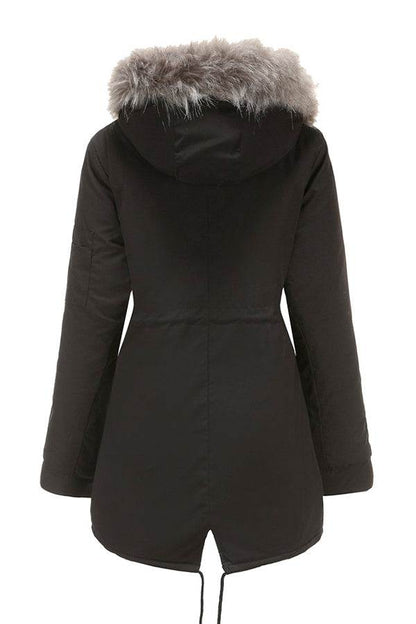 Fur Collar Fleece Coat
