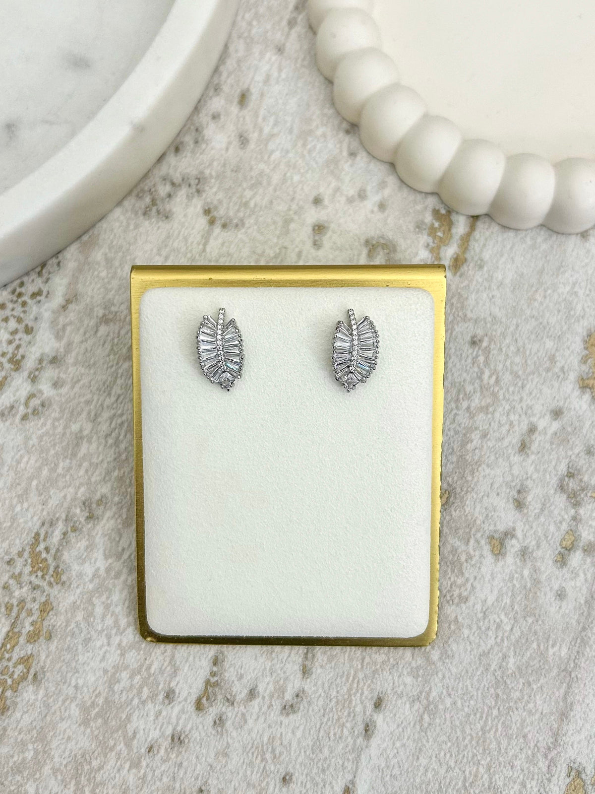 Leaf Diamond Earrings (2 Colours)