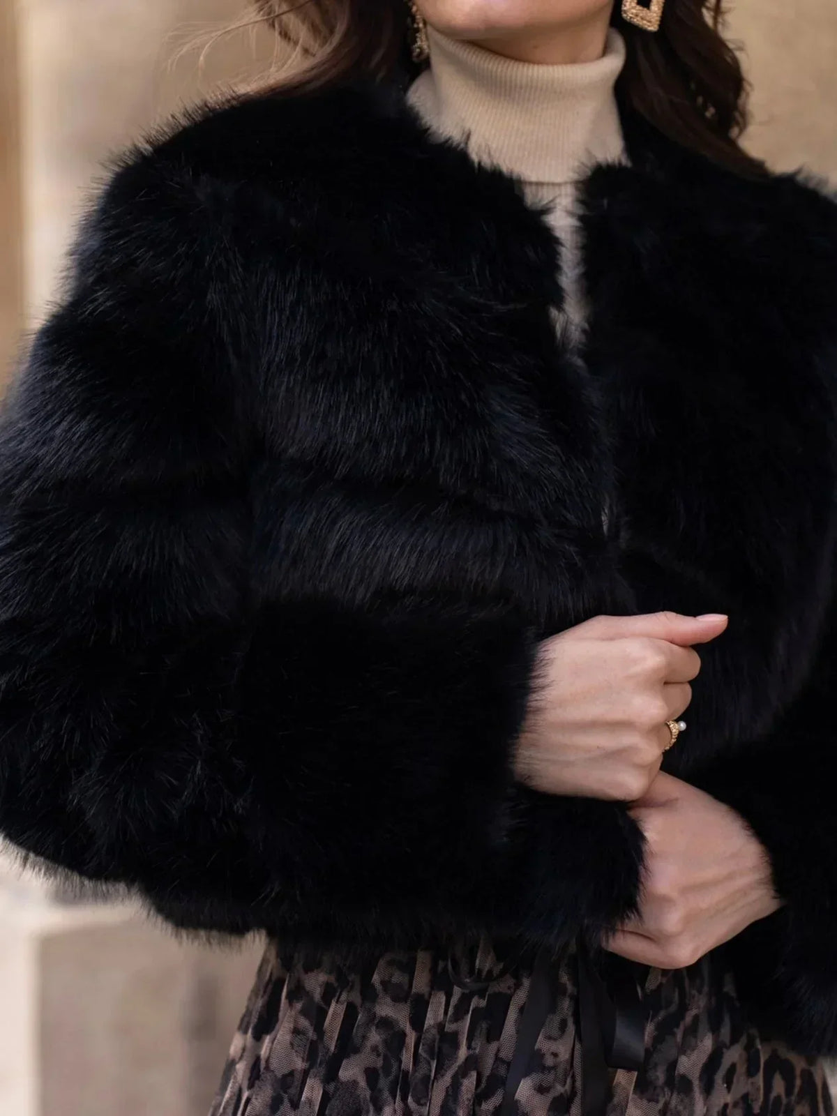 Foxy Faux Fur Jacket