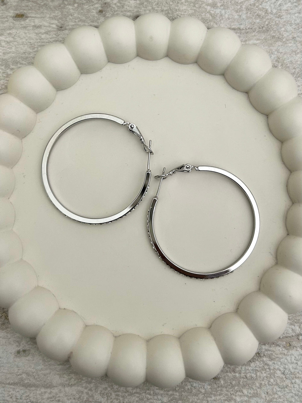 Diamante Hoops (2 Colours)