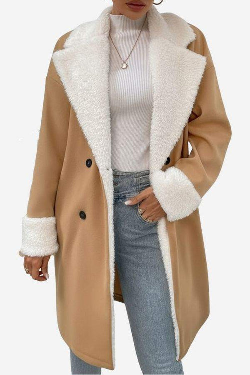 Nordic Warmth Shearling-Lined Coat