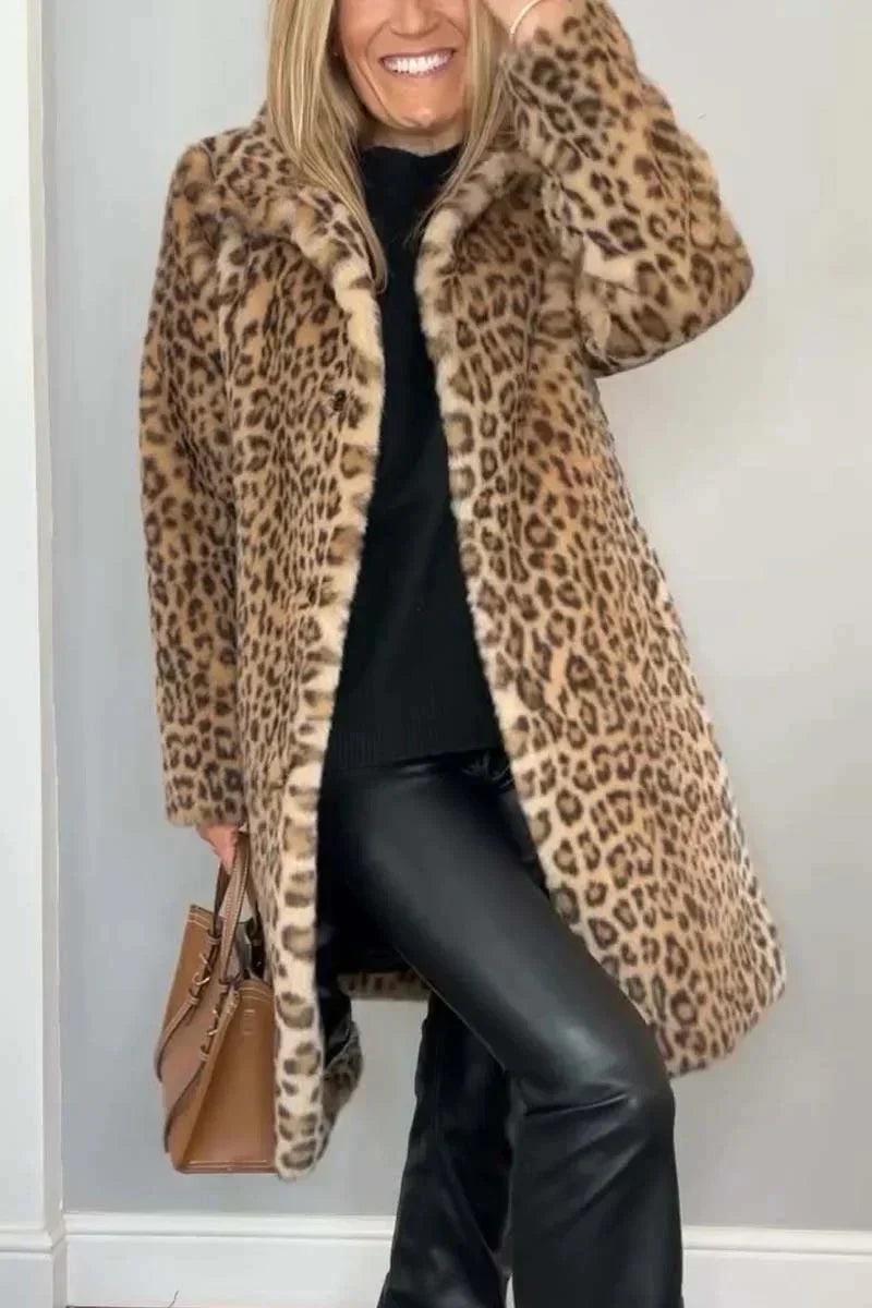 FURIA | Manteau Léopard Stylé