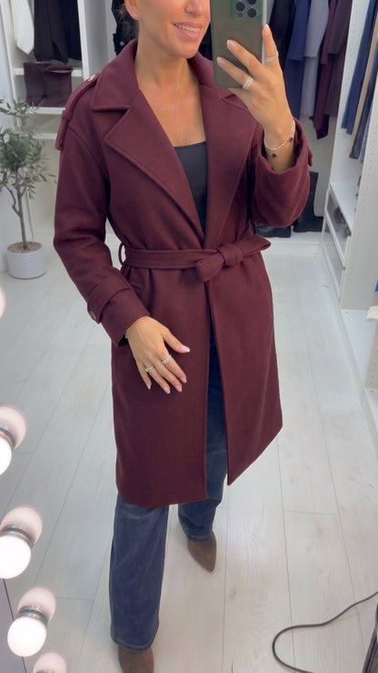 Izzie Belted Longline Coat