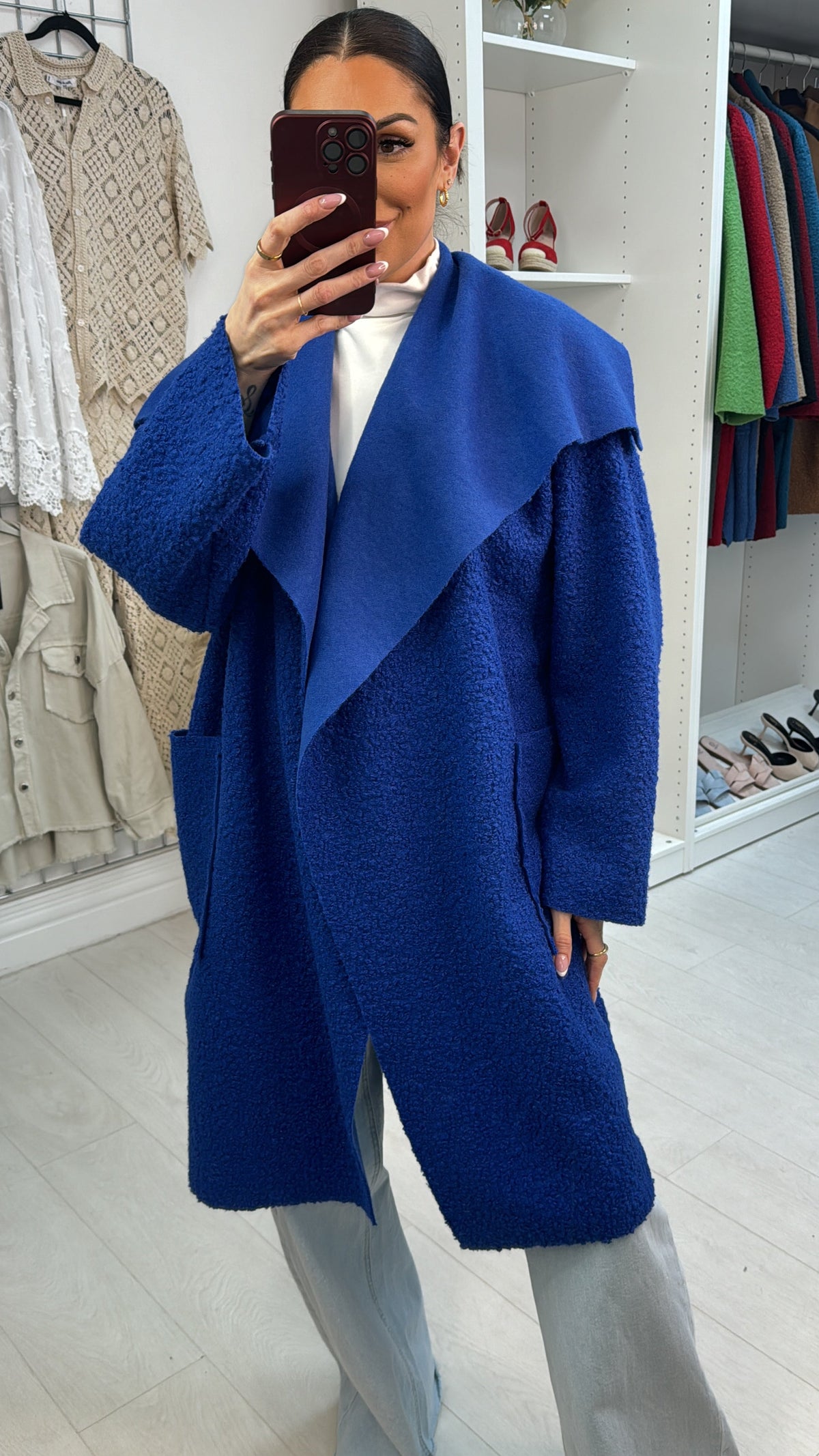 Damina Boucle Waterfall Jacket