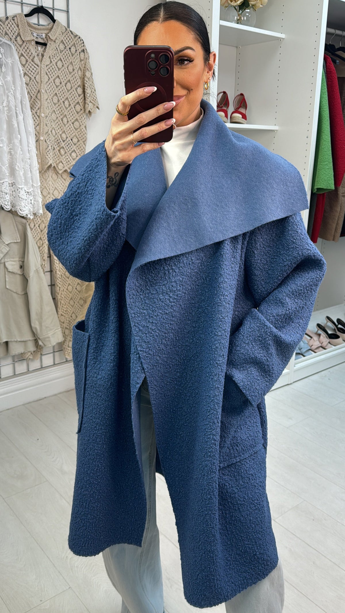 Damina Boucle Waterfall Jacket