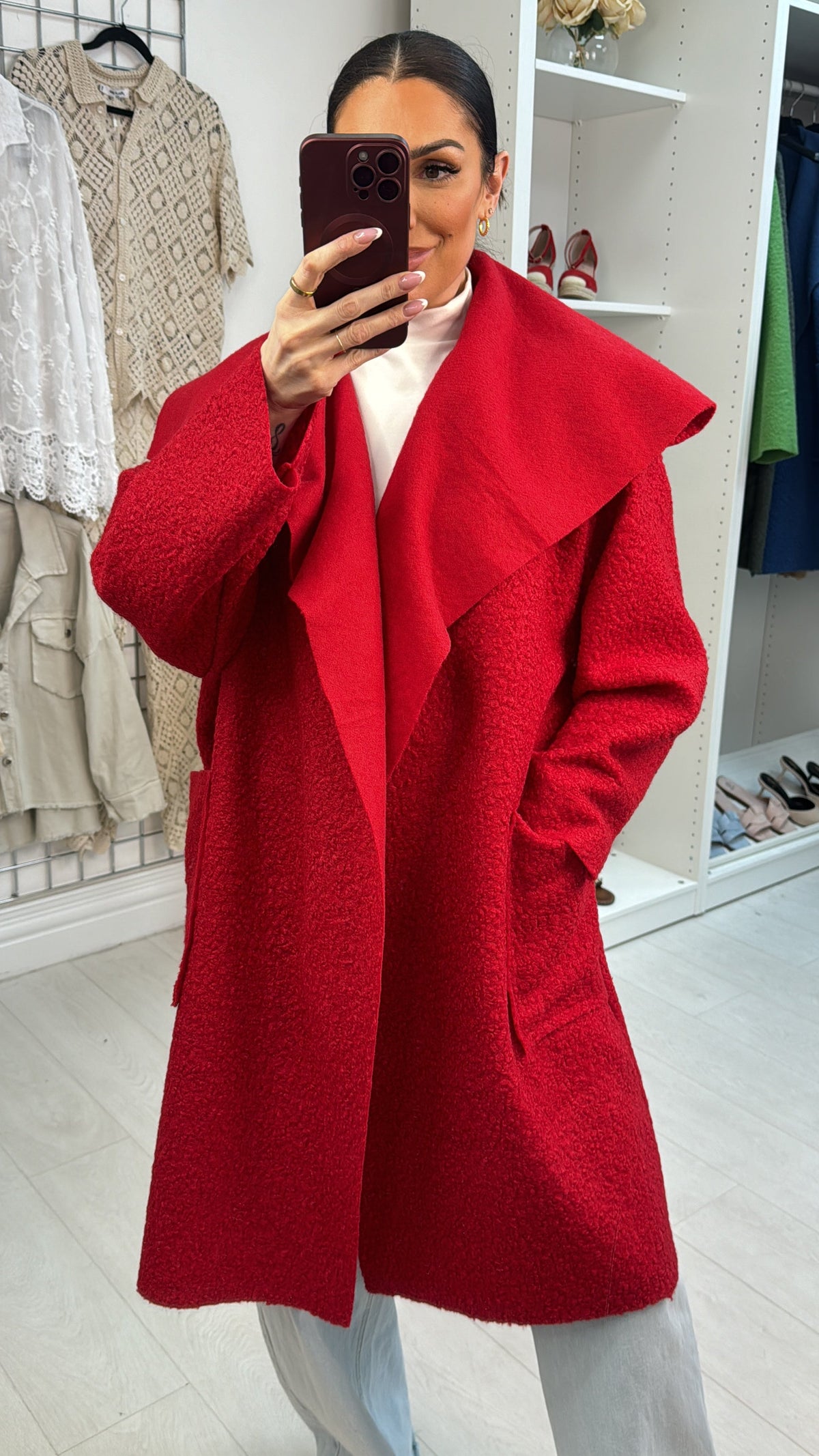 Damina Boucle Waterfall Jacket