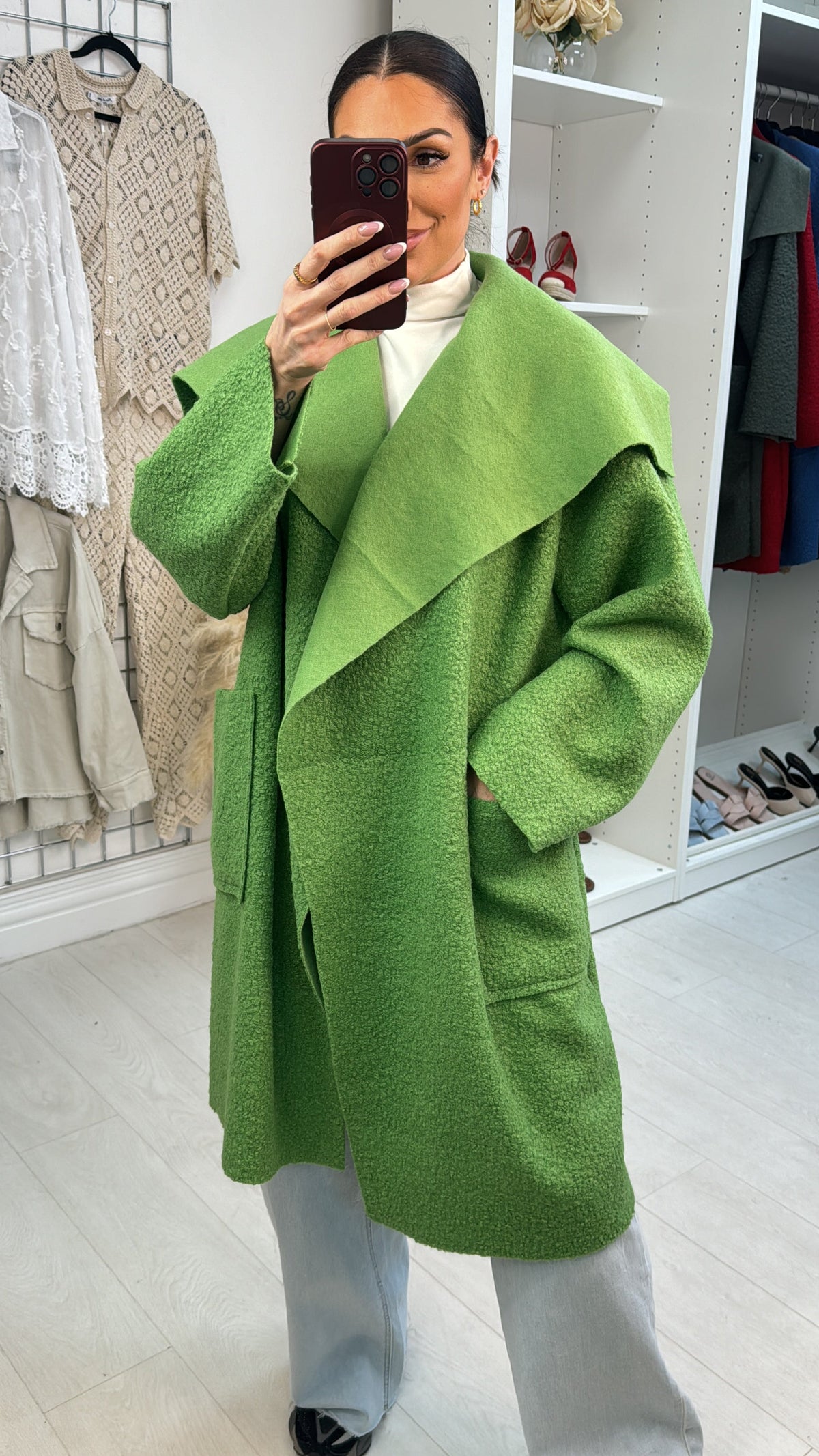 Damina Boucle Waterfall Jacket