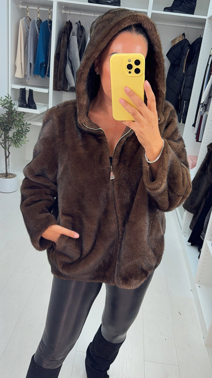 Milano Faux Fur Hooded Jacket