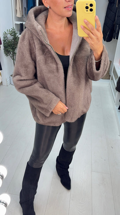 Milano Faux Fur Hooded Jacket