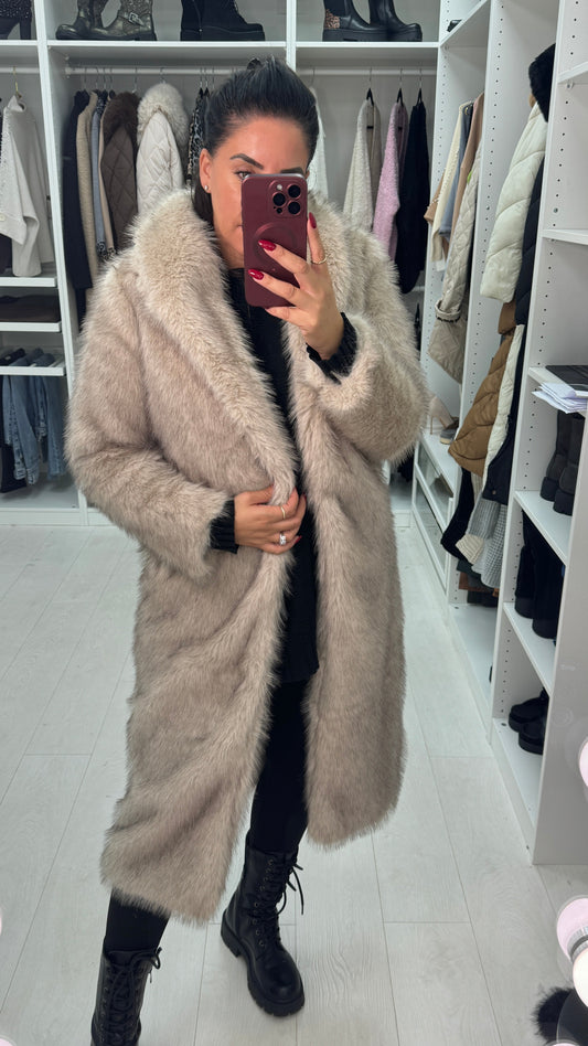 Danilla Faux Fur Long Coat