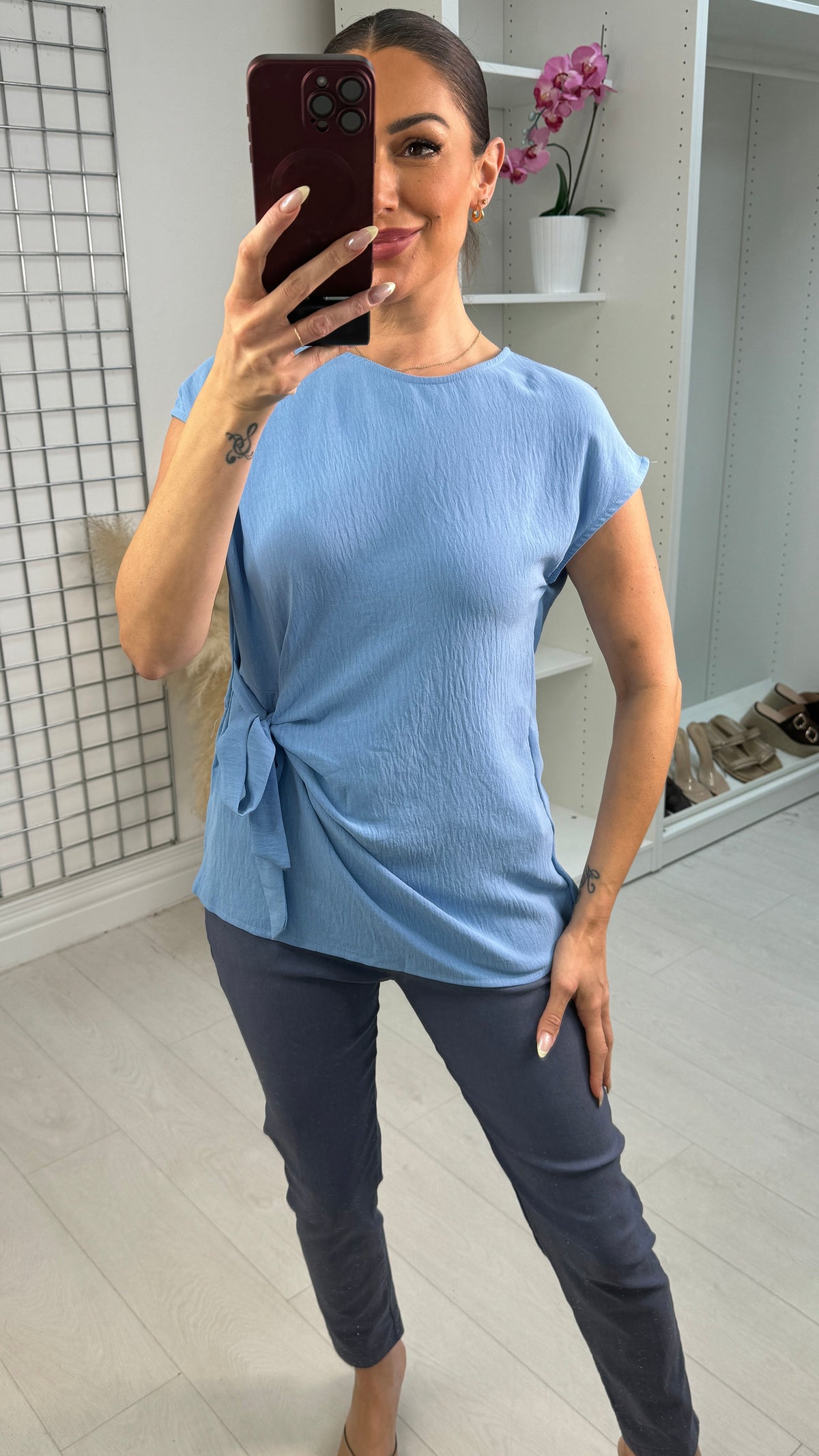 Farrah Side Tie Top