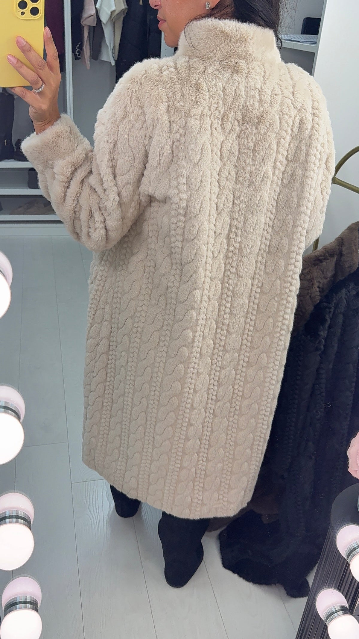 Zyra Faux Fur Cardi Coat