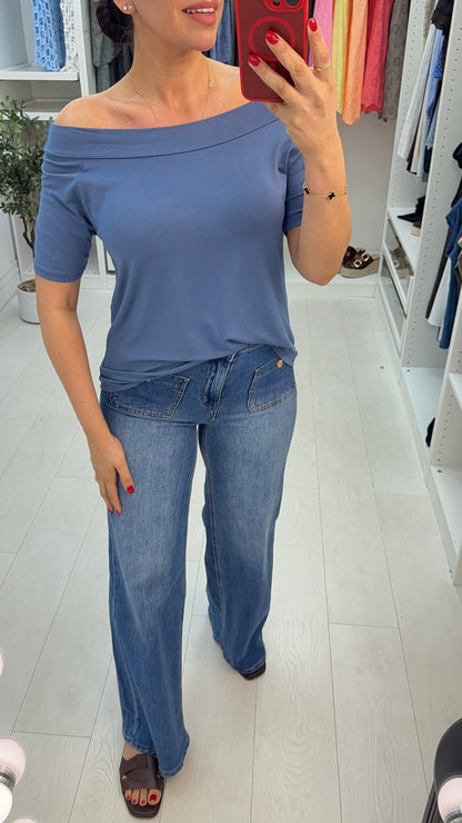 Roslin Plain Scoop Neck Top
