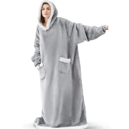 Oversized Wearable Blanket Hoodie for Couples