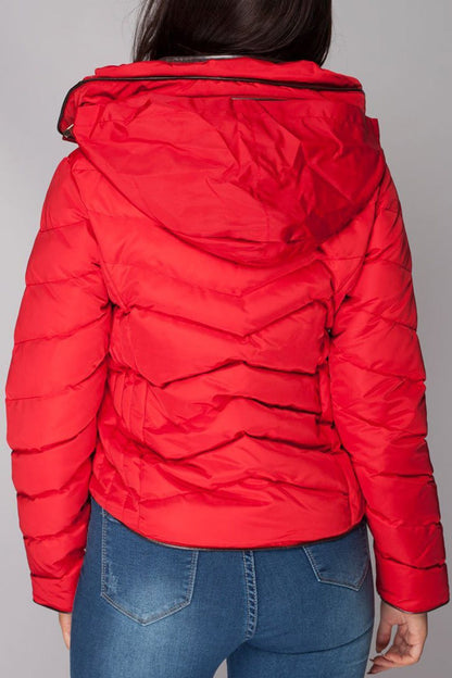 Zara Puffer Padded Faux Fur Collar Jacket Plus Size Winter Coat